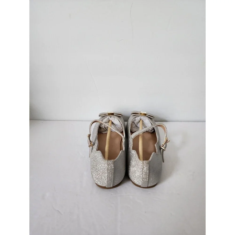 Kenneth Cole Reaction Shoes Girls 4 M Daisy Callie Ballet Flat MaryJane Glitter